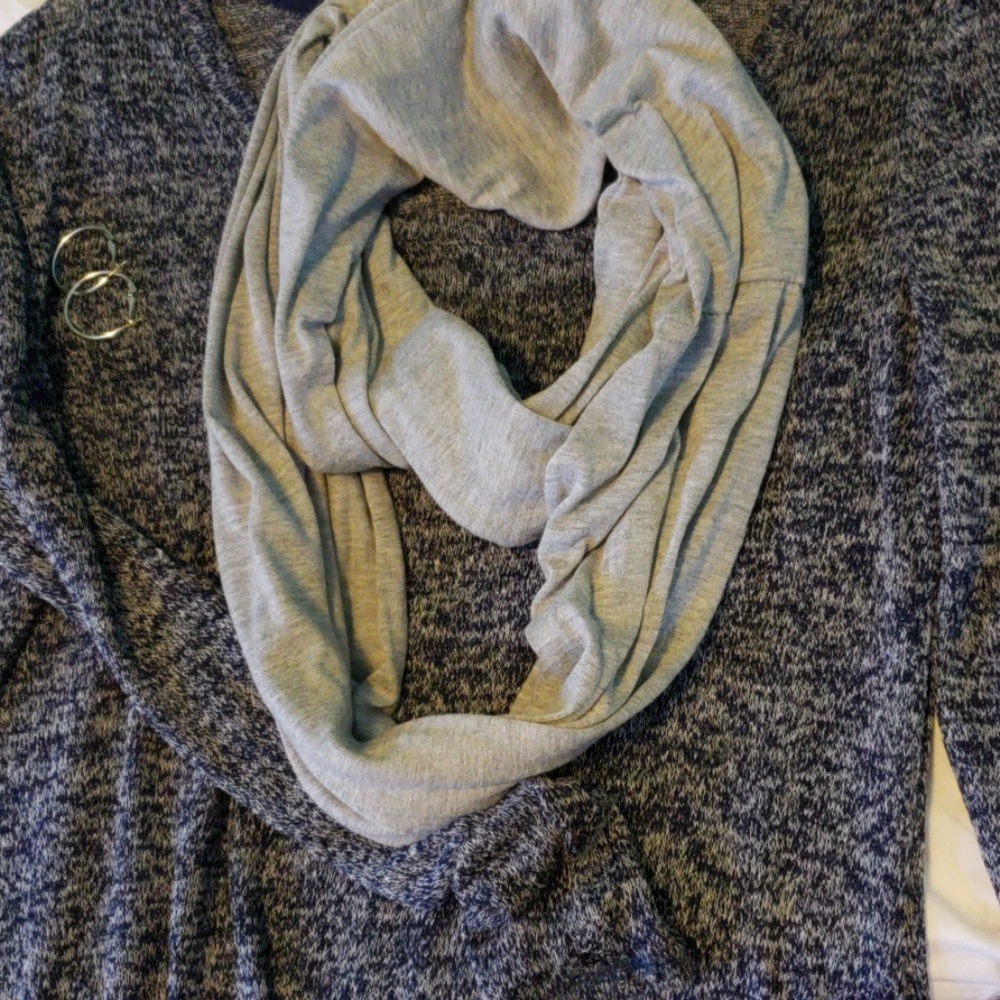 Infinity scarf.